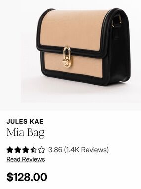 Brand New 🖤Jules Kae Beige & Black Crossbody Bag